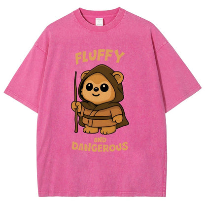Fluffy and Dangerous Vintage Distressed T-shirt
