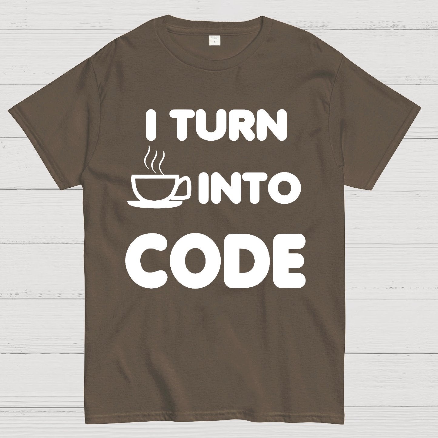 I Turn Coffee into Code Geek T-Shirt