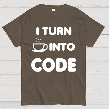 I Turn Coffee into Code Geek T-Shirt