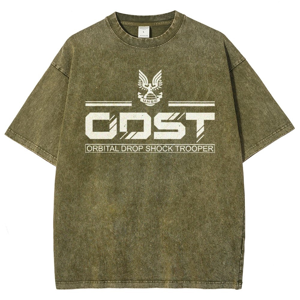 Urban Defender White Classic Vintage Distressed T-shirt