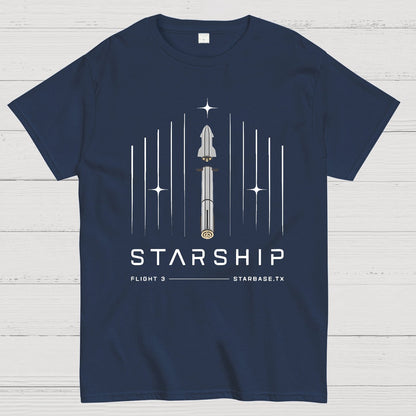 Starship Flight 3 Nerdy T-Shirt