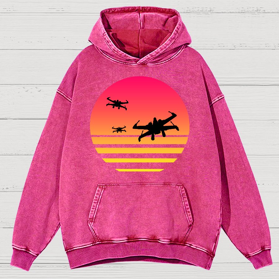 Fighter Vintage Distressed Hoodie