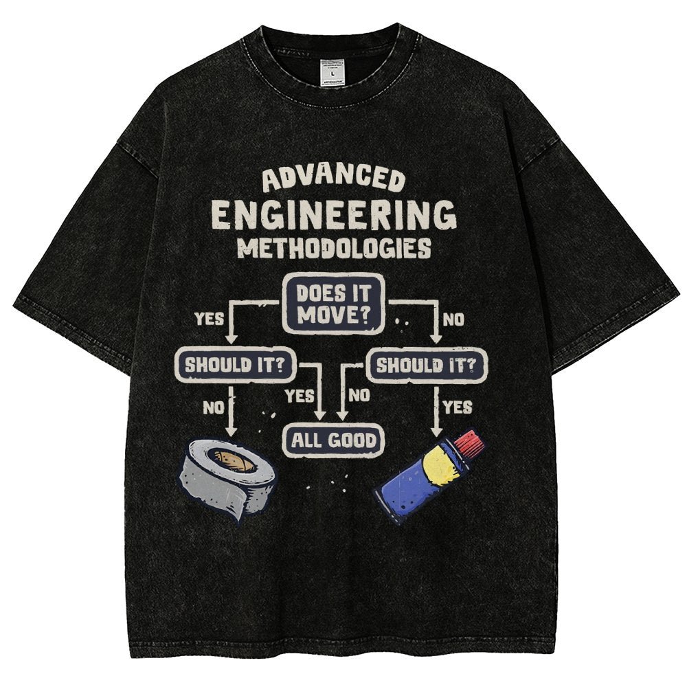 Advanced Engineering Vintage Distressed T-shirt