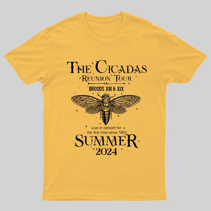 The Cicada Reunion U.S Tour 2024 Cicada Geeky T-Shirt