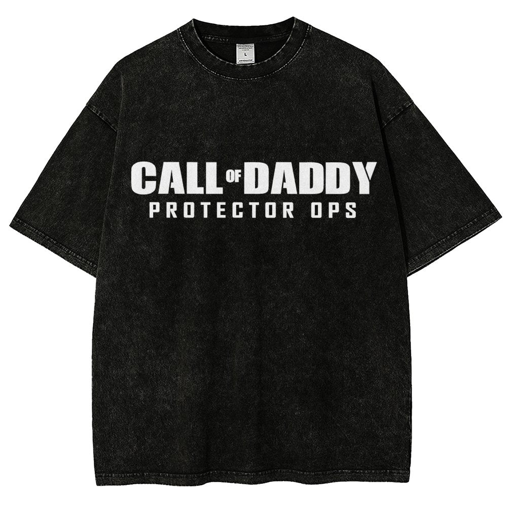 Gamer Dad Call of Daddy Vintage Distressed T-shirt