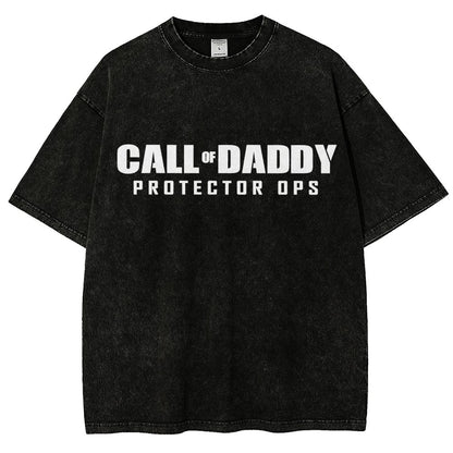 Gamer Dad Call of Daddy Vintage Distressed T-shirt