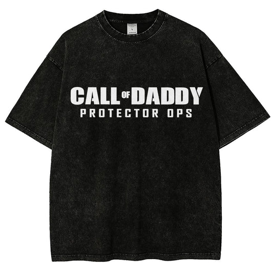 Gamer Dad Call of Daddy Vintage Distressed T-shirt