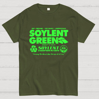 100% Organic Soylent Green Washed Geeky T-Shirt
