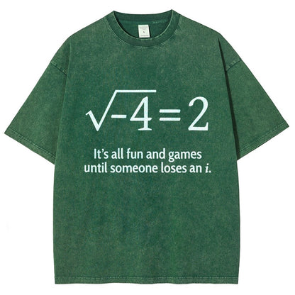 Funny Math Kids Shirt Vintage Distressed T-shirt