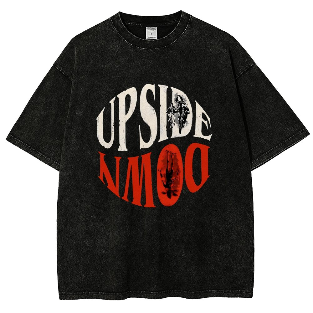 Upside Down Vintage Distressed T-shirt