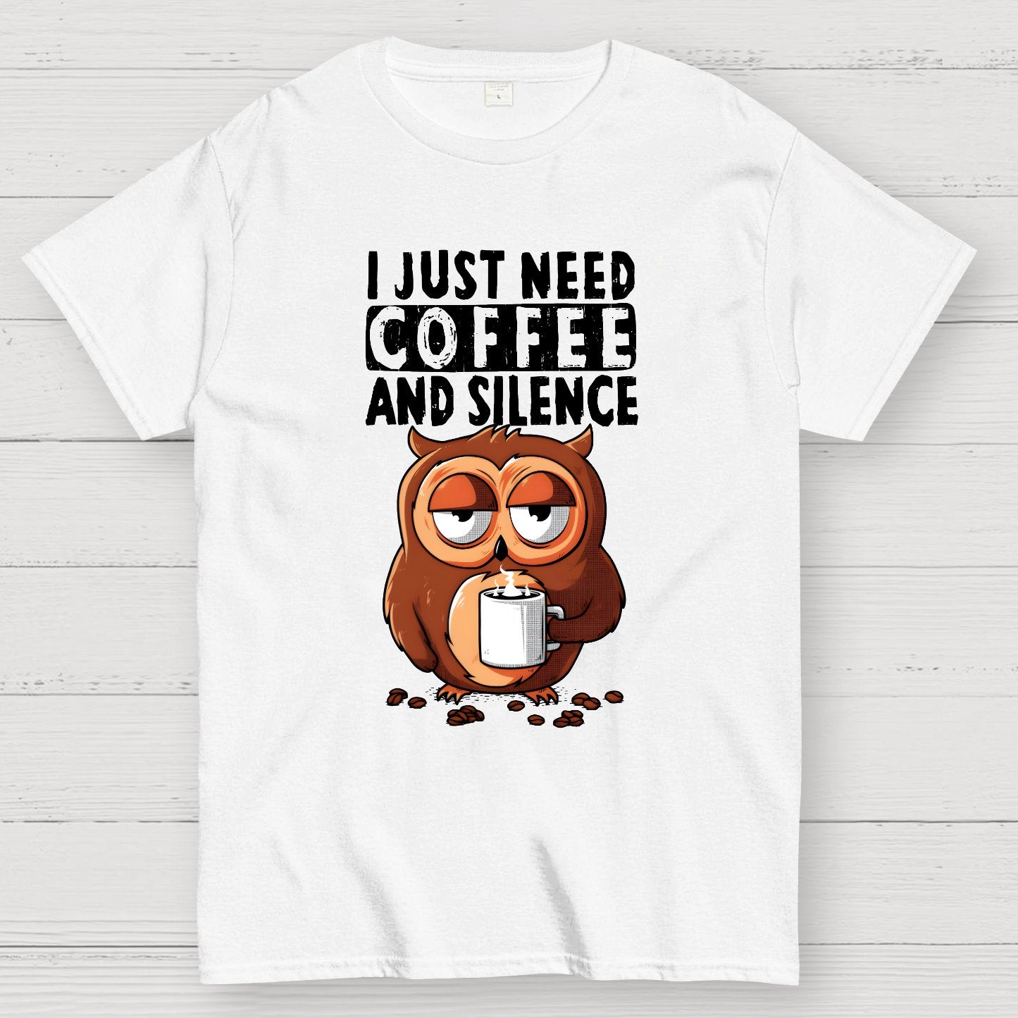 Coffee and Silence Geek T-Shirt