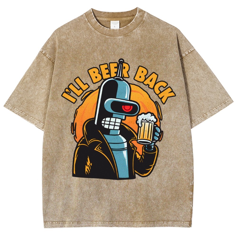 I'll Beer Back Vintage Distressed T-shirt