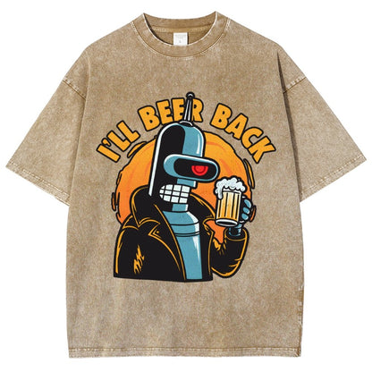 I'll Beer Back Vintage Distressed T-shirt