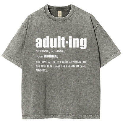 ADULT-ING Vintage Distressed T-shirt