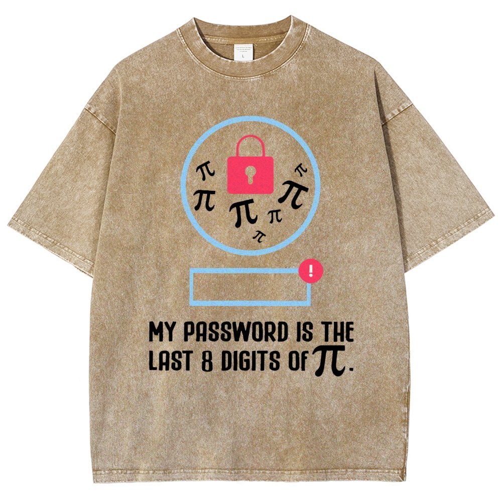 My Password the last digits Pi Day Vintage Distressed T-shirt