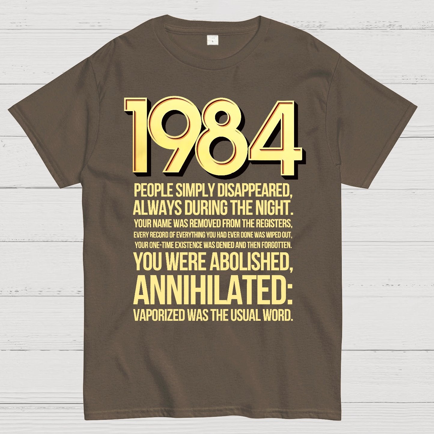 1984-Evaporation-Satire Geek T-Shirt