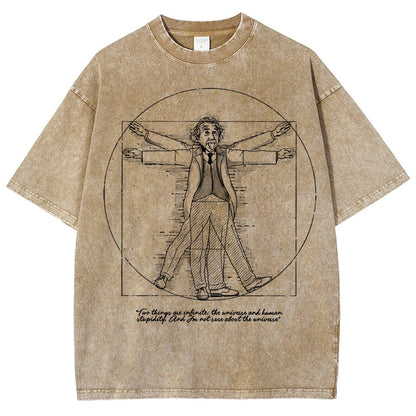 Vitruvian Genius Vintage Distressed T-shirt
