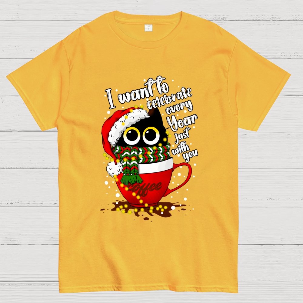 Christmas Cat Geek T-Shirt