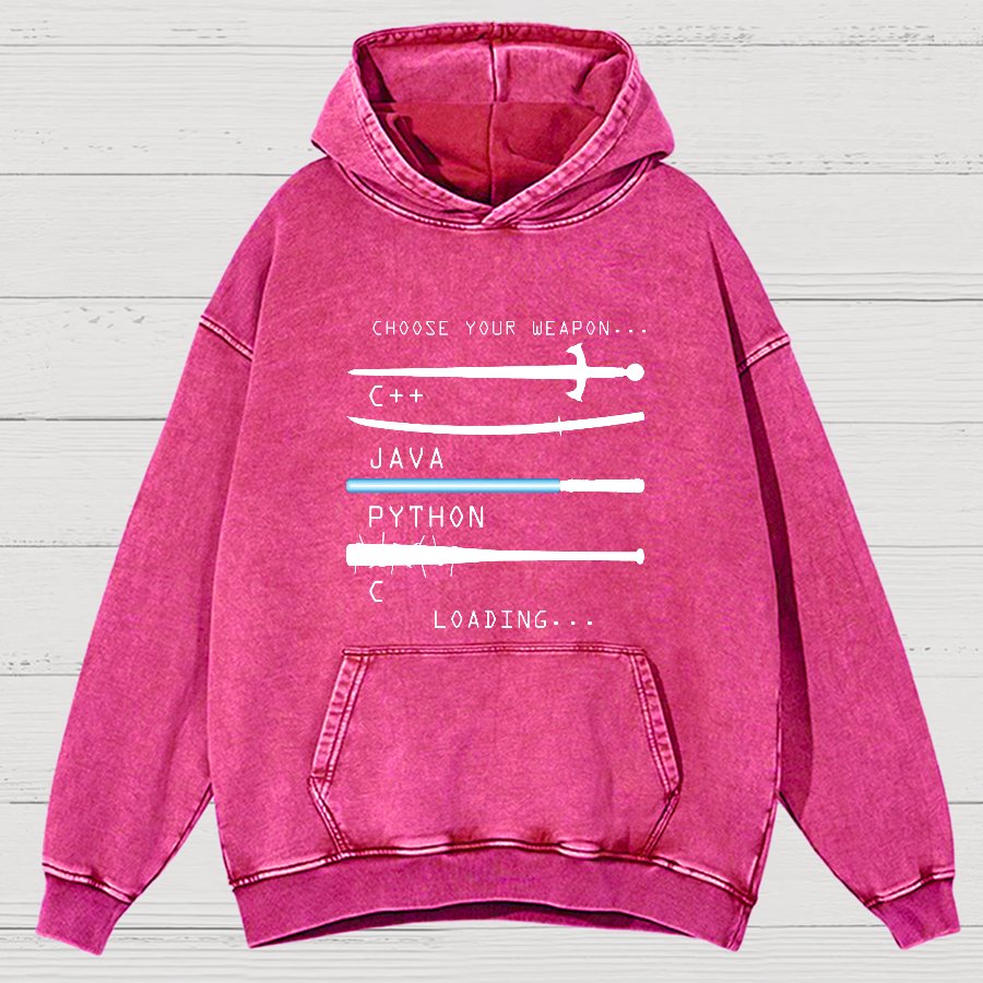 Choose Your Weapon Vintage Distressed Hoodie