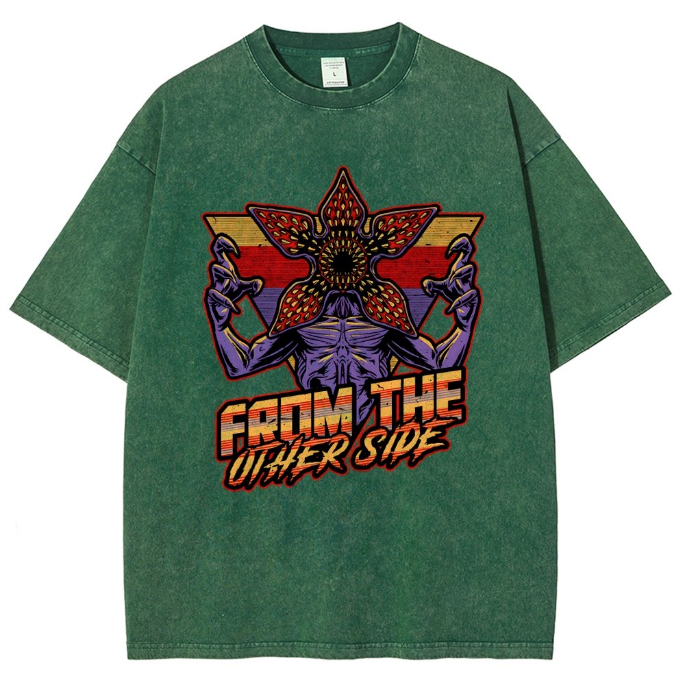 Dimensional Monster Vaporwave Vintage Distressed T-shirt