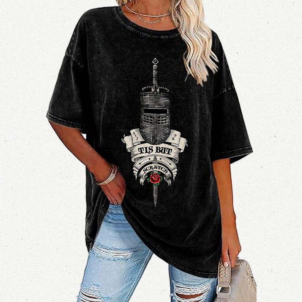 It is but a scratch. Vintage Distressed T-shirt