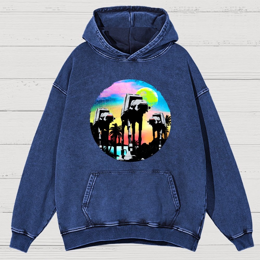 Retro Walker Adventure Vintage Distressed Hoodie