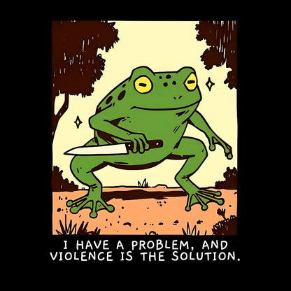 Frog Violence Geek T-Shirt