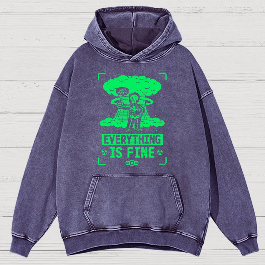 Nuclear Boy Vintage Distressed Hoodie