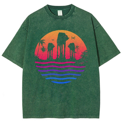 Escape The Summer Vintage Distressed T-shirt