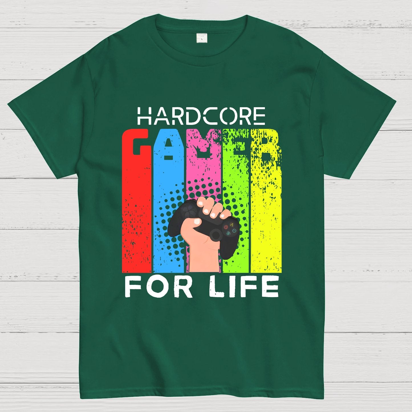 Hardcore Gamer for Life Geeky T-Shirt