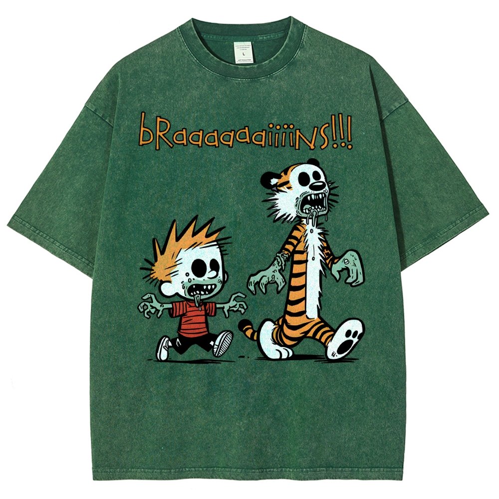 Braaaaaaiiiins!!! Vintage Distressed T-shirt