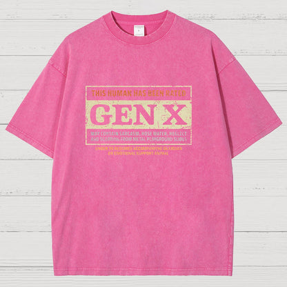 RATED GEN X Vintage Distressed T-shirt