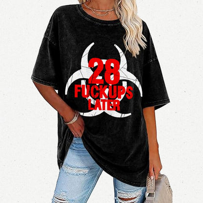 28 Fuckups Later Vintage Distressed T-shirt 2508000875