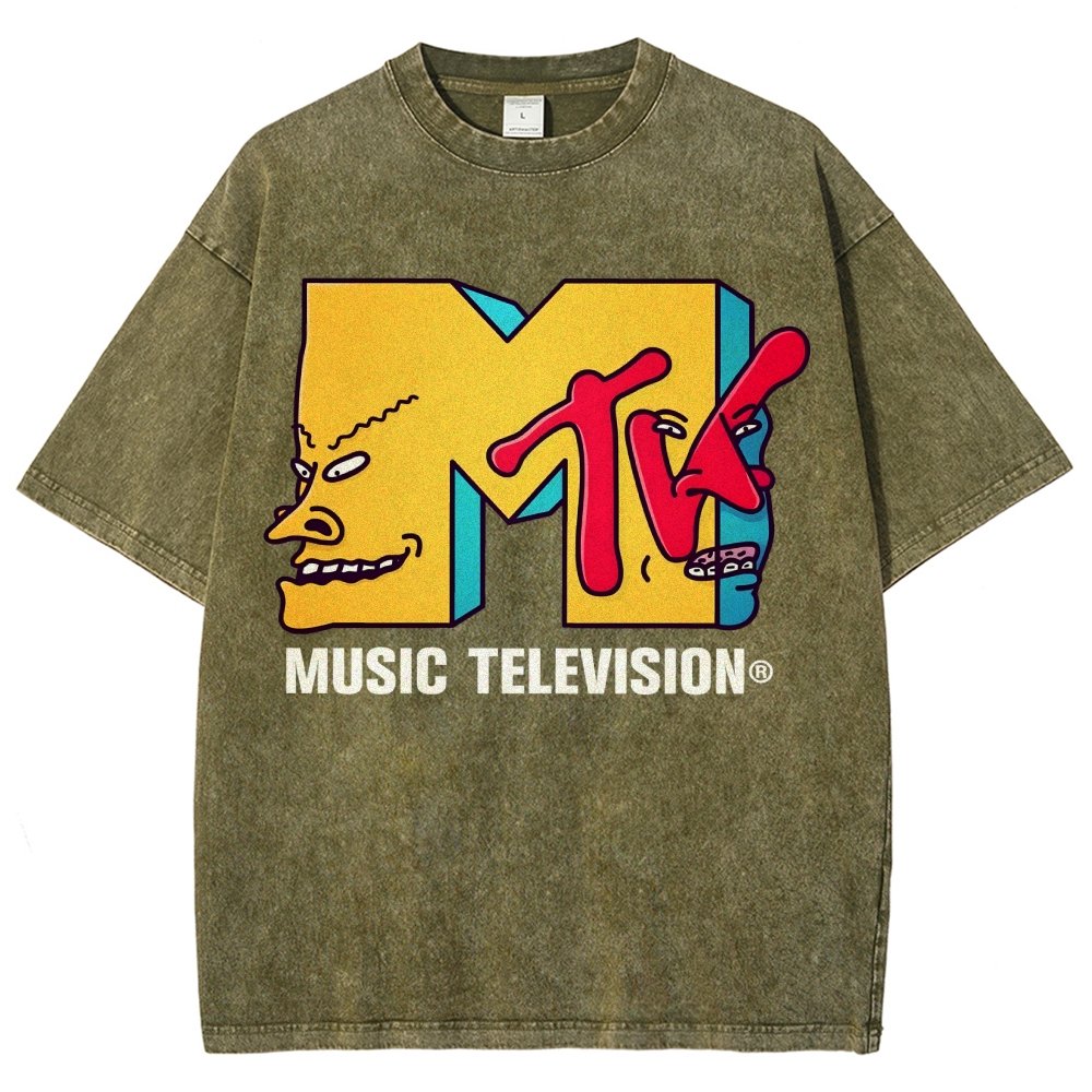 Music Television Vintage Distressed T-shirt