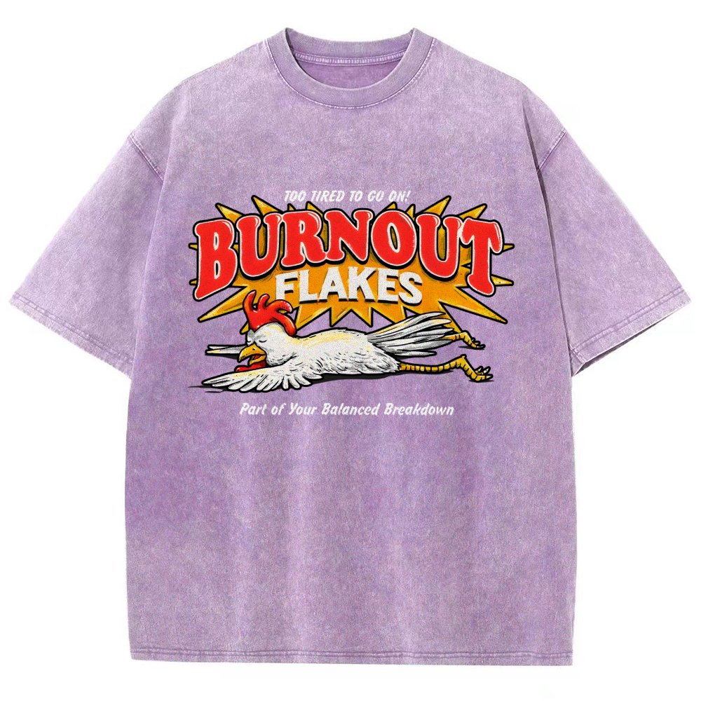 Burnout Flakes Vintage Distressed T-shirt