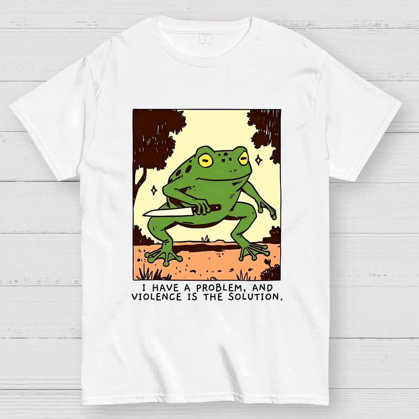 Frog Violence Geek T-Shirt