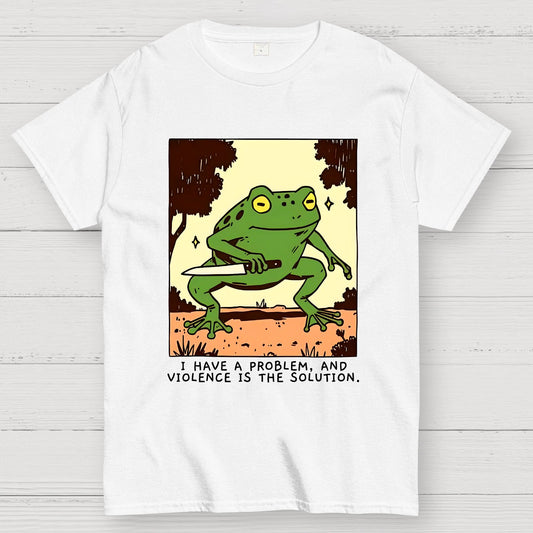 Frog Violence Geek T-Shirt