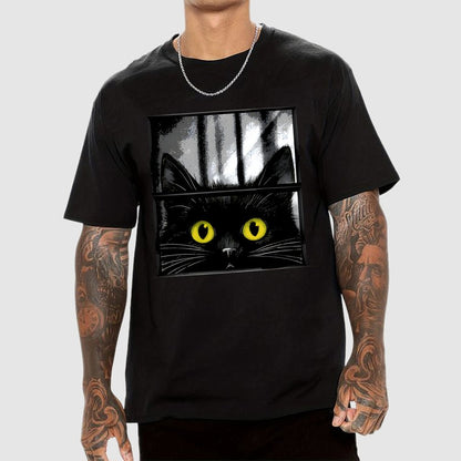 Creepy Cat Geek T-Shirt