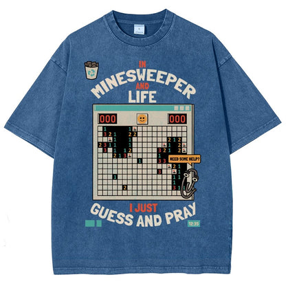 The Minesweeper Philosophy Vintage Distressed T-shirt