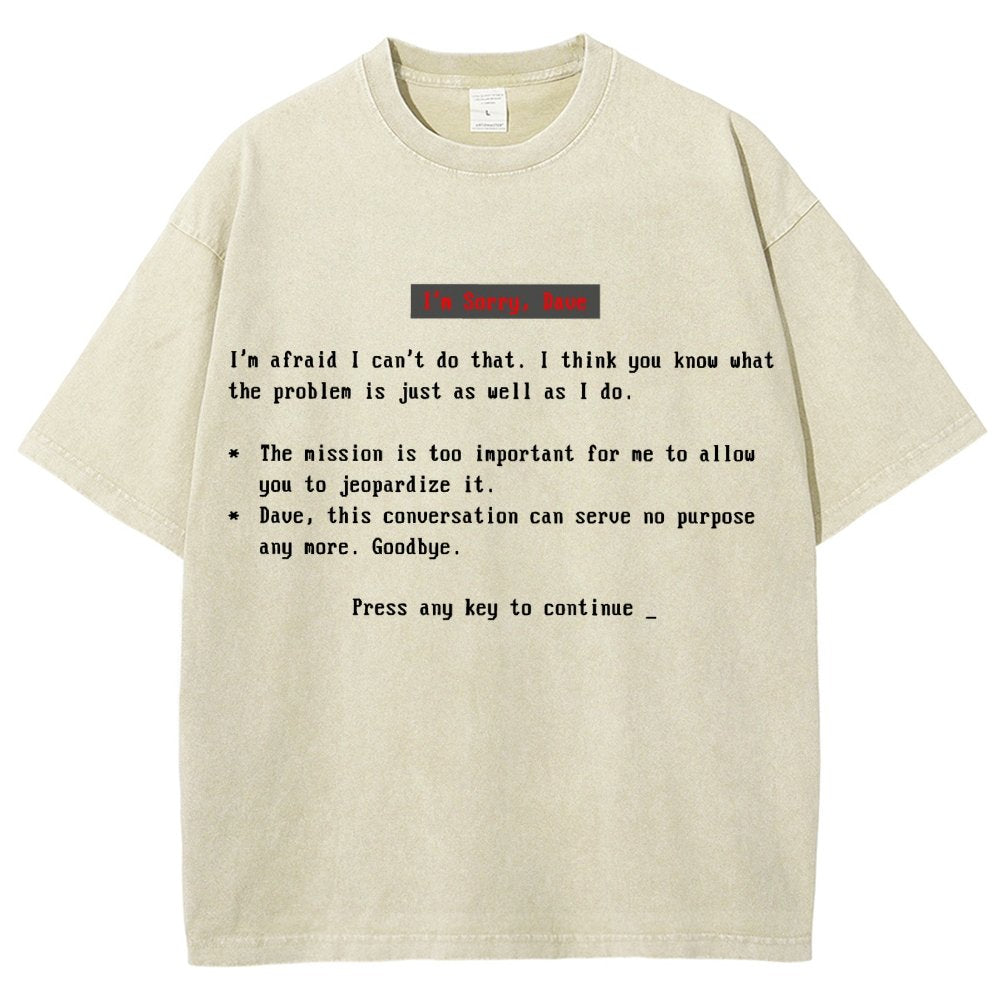Blue Screen of AI Vintage Distressed T-shirt