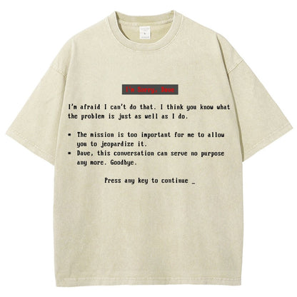 Blue Screen of AI Vintage Distressed T-shirt