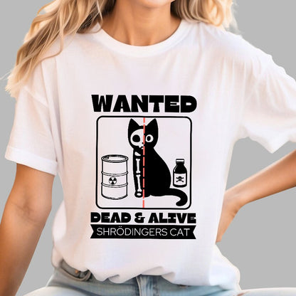 Shrodingers Cat , Funny Cat Geeky T-Shirt