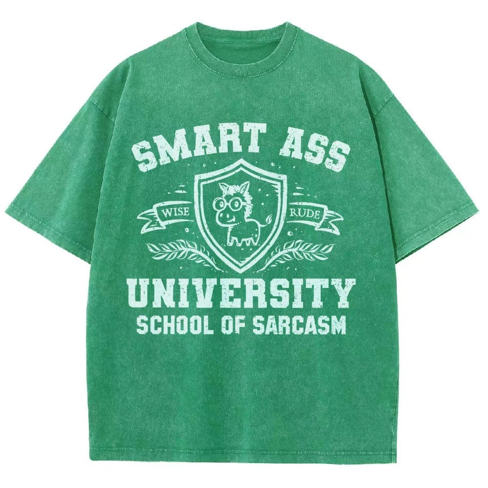 Smart Ass University Vintage Distressed T-shirt