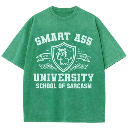 Smart Ass University Vintage Distressed T-shirt
