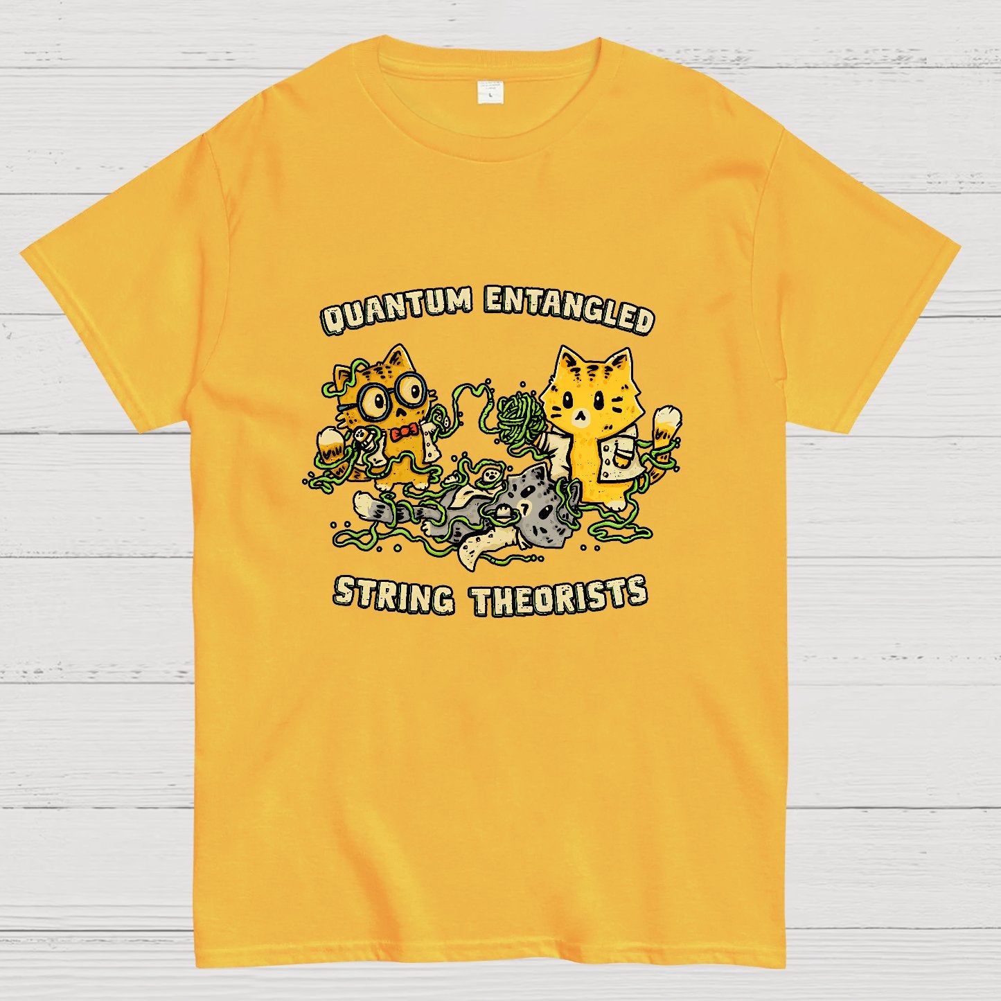 Quantum Entangled String Theorists Geek T-Shirt