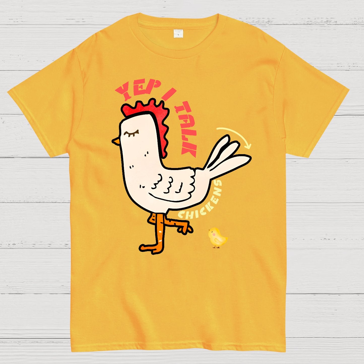 Best Yep I Talk To Chickens Geek T-Shirt
