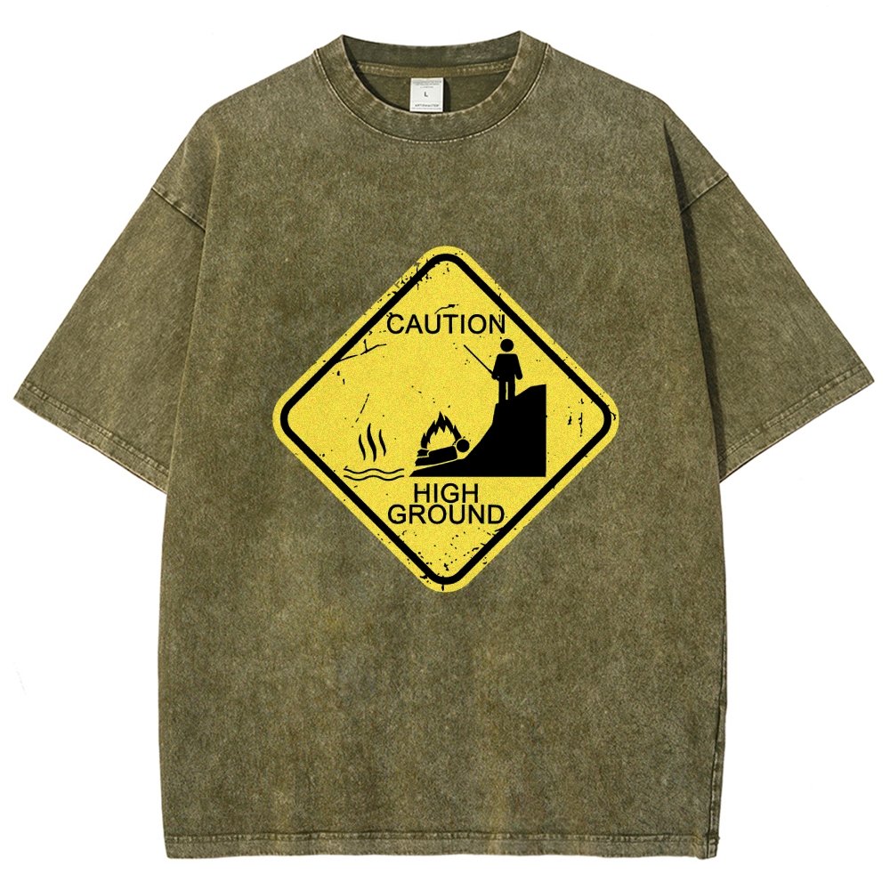 Top Spot Warning Vintage Distressed T-shirt