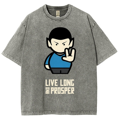 Live Long Vintage Distressed T-shirt