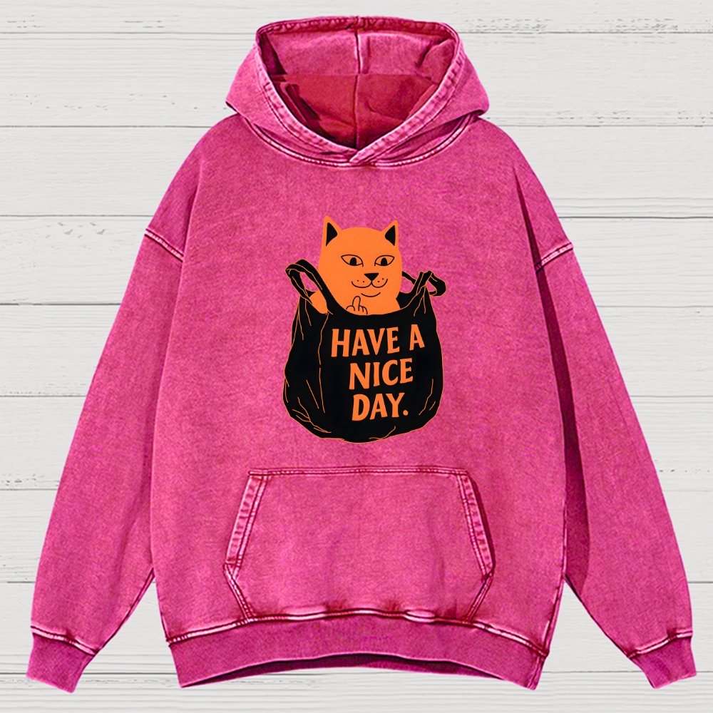 Have A Nice Day Vintage Distressed Hoodie