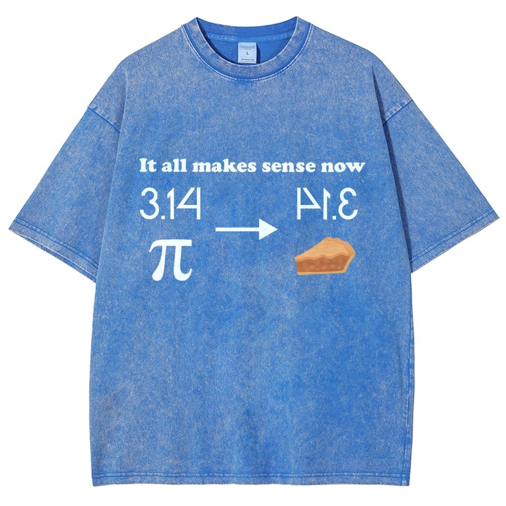 It All Makes Sense Now Pi Vintage Distressed T-shirt